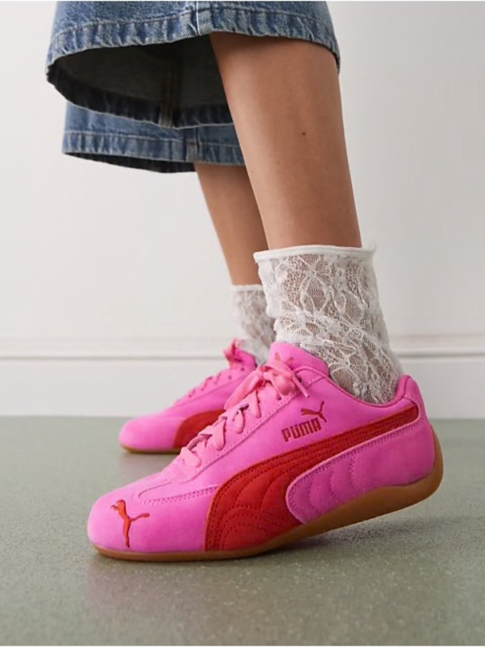 NWOT Puma Speedcat OG Suede Sneakers in Bright Pink